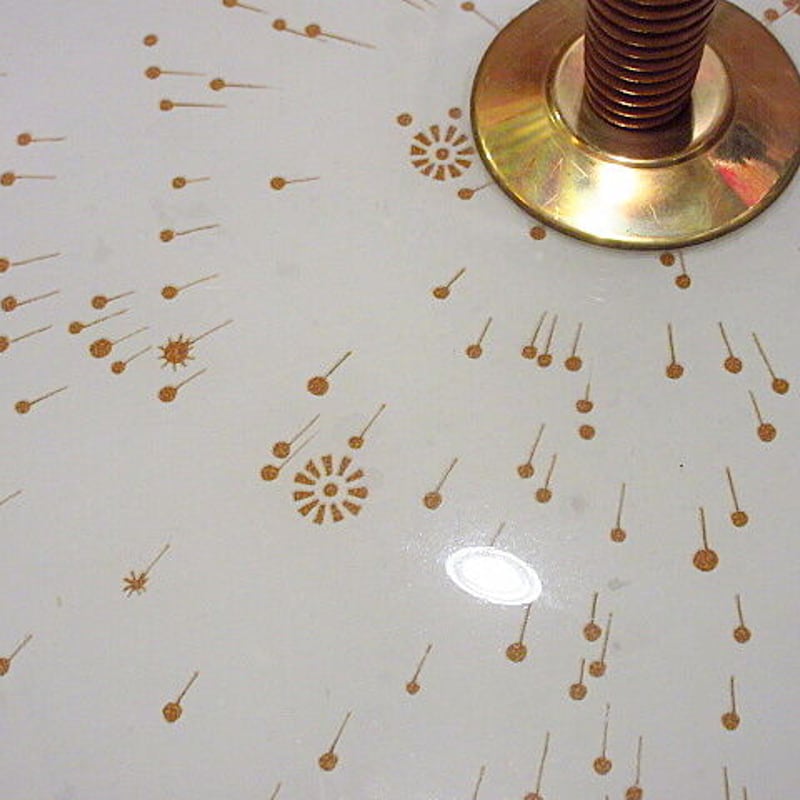 ビンテージ~50's○ミッドセンチュリーアトミックガラスシェード