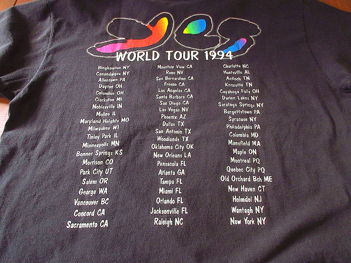ビンテージ90's○YES 1994年ツアーTシャツ黒size XL○231022j8-m-t