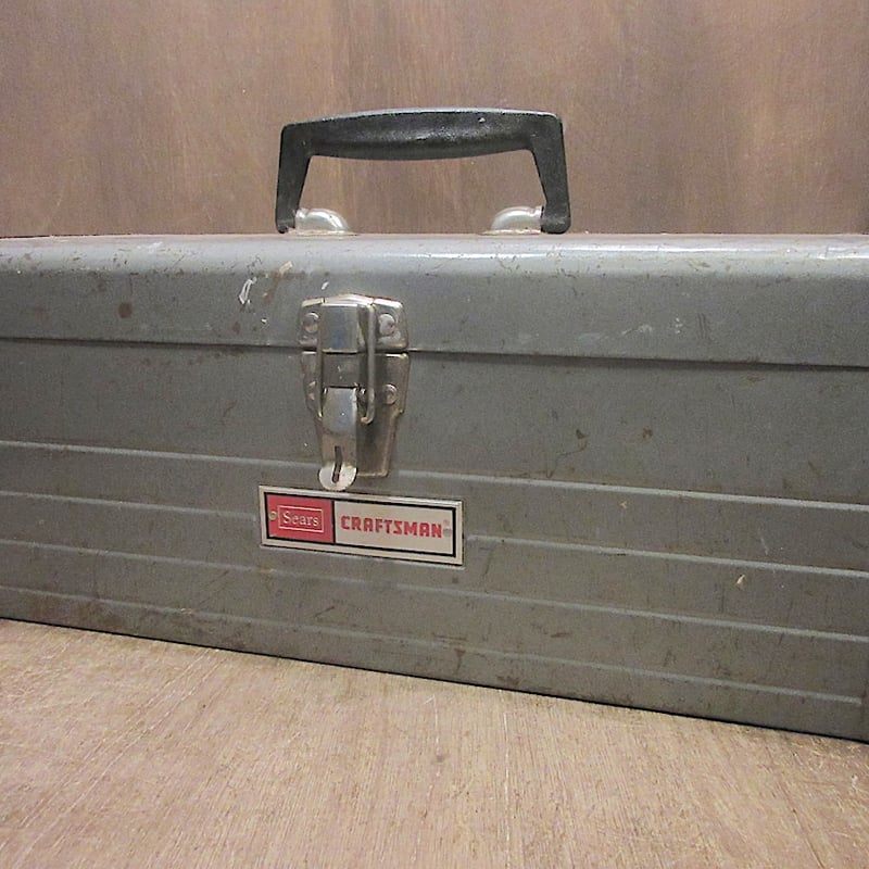 ビンテージ○Sears CRAFTMANメタルツールボックス○260327z6-bxs 