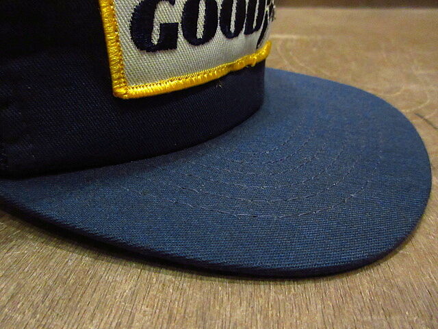 ビンテージ70's○Swingster GOOD YEARスナップバックキャップ紺○21030