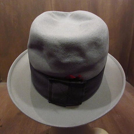 ビンテージ50's●DEADSTOCK Rosollinoフェドラハットグレー7 1/8●210307n1-m-ht-flt 1950sデッドストックフェルトハットソフト帽
