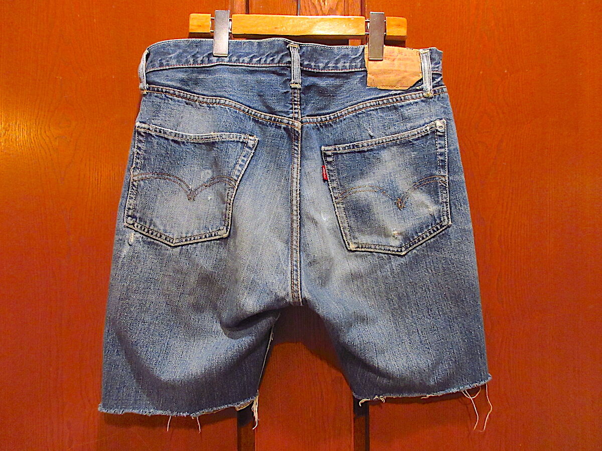 ビンテージ60's○Levi's 501 BIG E S Typeデニムカットオフショーツ実寸...