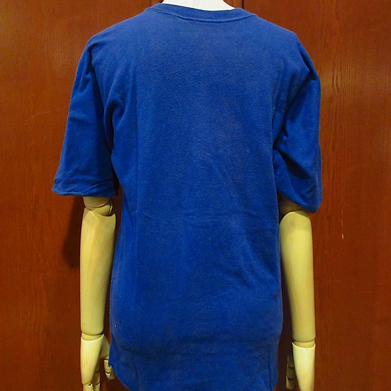 ビンテージ60's70's○U.S.NAVYダブルフェイス半袖Tシャツ黄×紺