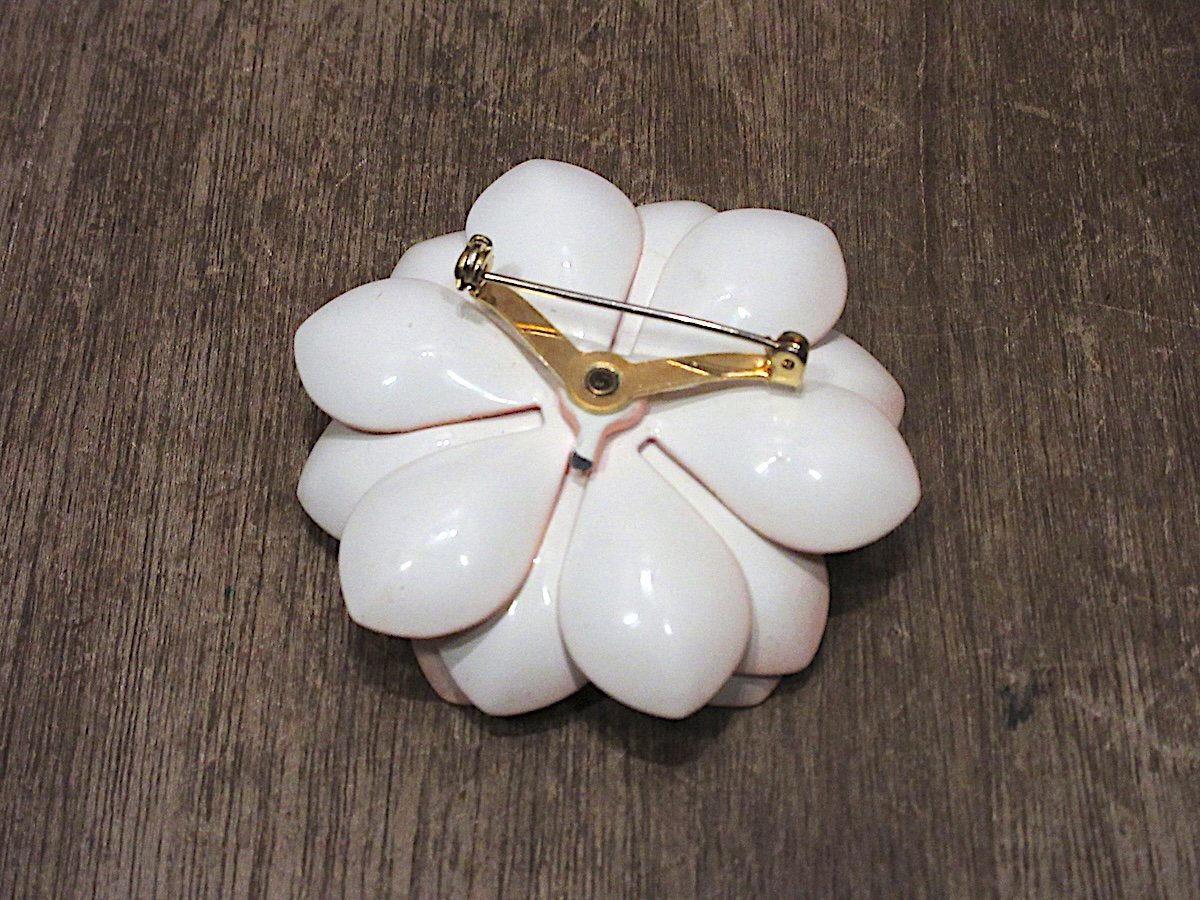 ビンテージ60's70's○フラワーブローチ○251122n7-brc花レトロ
