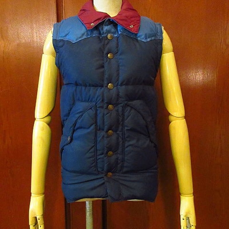 ビンテージ80's○Powderhorn Mountaineeringスリートーンダウンベスト