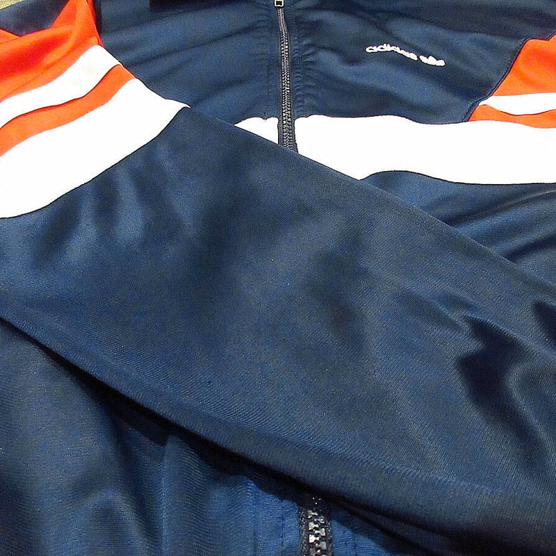ビンテージ80's○adidasトリコロールジャージsize M○210326f4-m-jk-