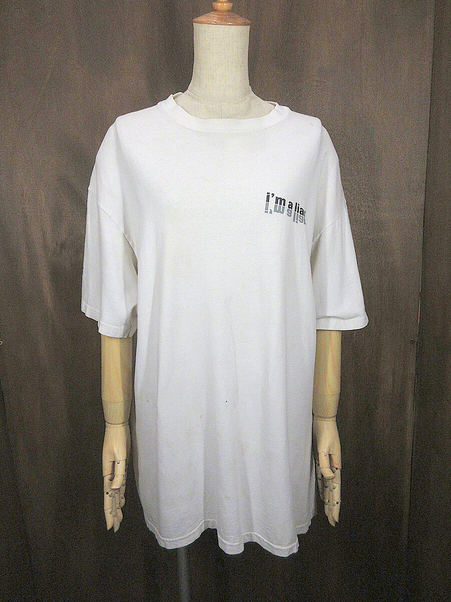 ビンテージ90's○ROLLINS BANDプリントTシャツ白size XL ビンテージ90's○ROLLINS BANDプリントTシャツ白size XL