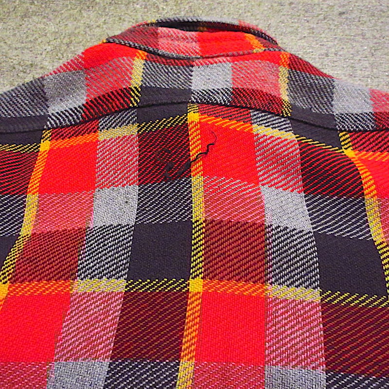 ビンテージ60's○WINTER Kingチェックヘビーネルシャツ ビンテージ60's○WINTER Kingチェックヘビーネルシャツ