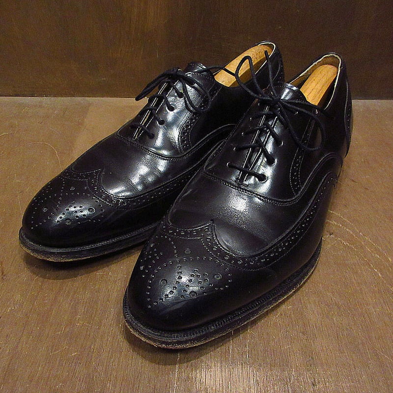 ビンテージ○Johnston & Murphy OPTIMA内羽根式レザーウイングチップ