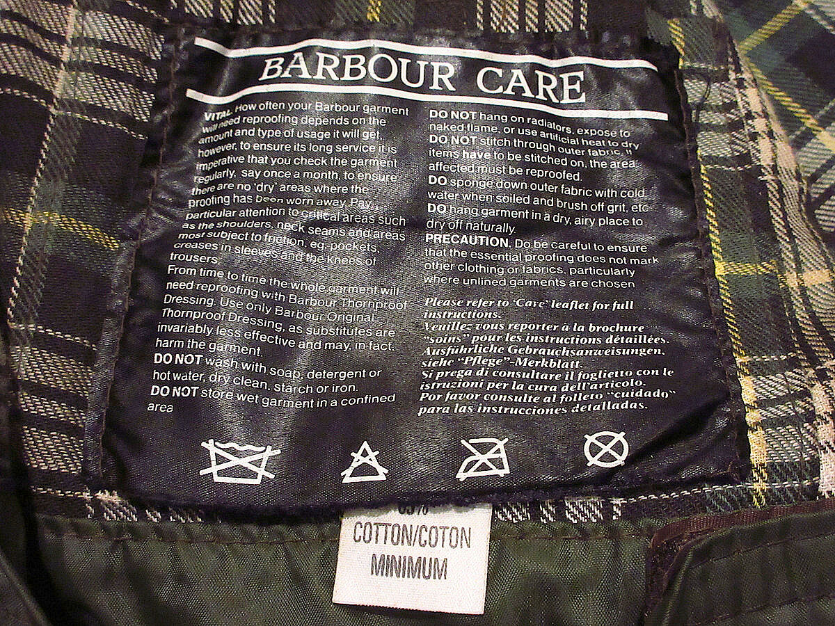 90's G-FORCE オイルドコットンジャケット ビンテージ90's○Barbour SPEYオイルドジャケットL○211006i1-m