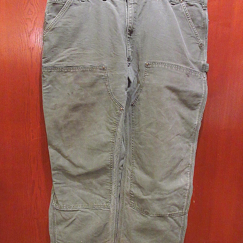 MADE IN U.S.A. Carharttサスペンダーボタン付きダブルニー