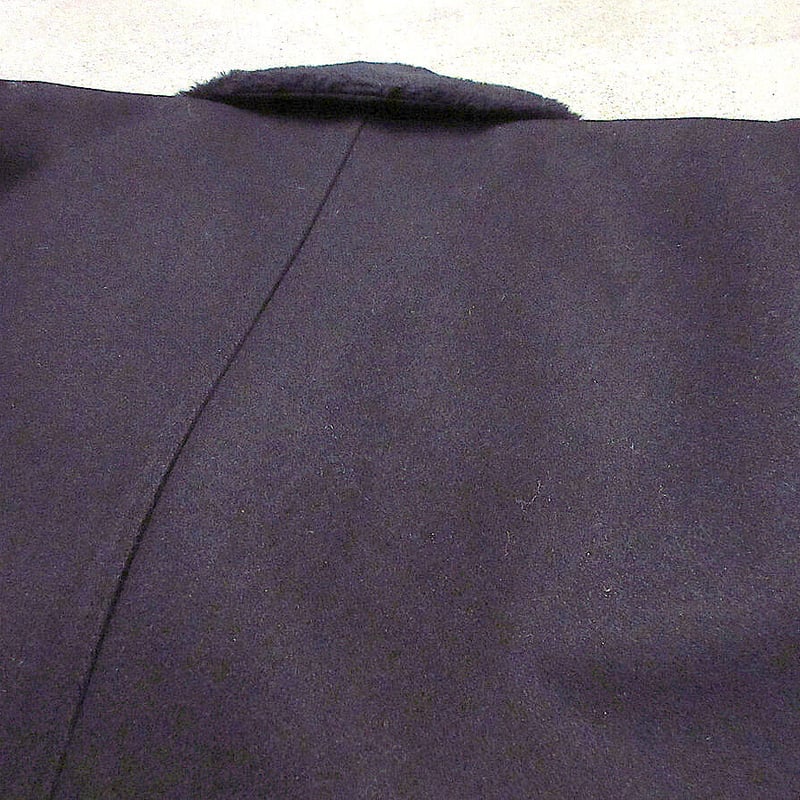 ビンテージ70's○Dan-Jacフェイクファーウールコート黒size 42