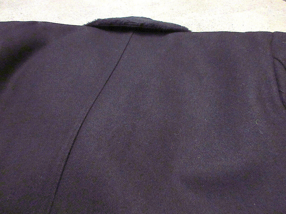 ビンテージ70's○Dan-Jacフェイクファーウールコート黒size 42 ビンテージ70's○Dan-Jacフェイクファーウールコート黒size 42