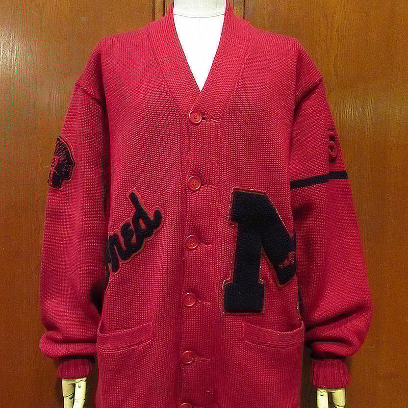 Coleman 50s ヴィンテージ レタードカーディガン ワッペン付 Coleman 50s ヴィンテージ レタードカーディガン ワッペン付き