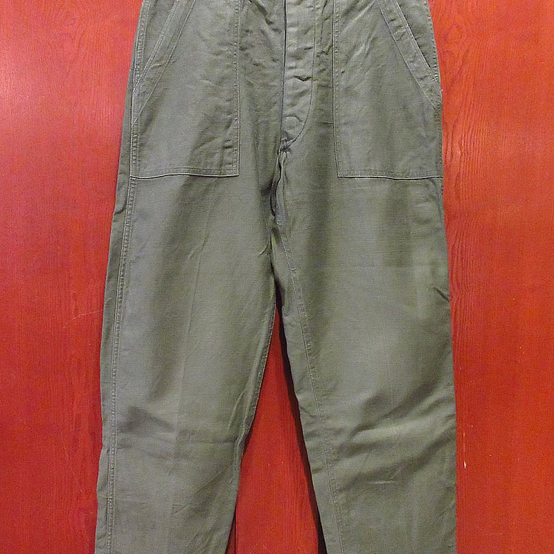 60's ARMY コットンパンツ Early 60's US.ARMY コットンサテン ベイカーパンツ 