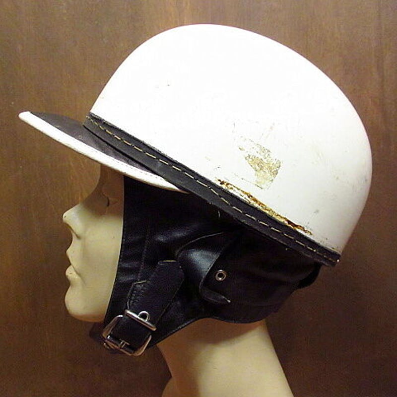 ビンテージ40's50's○吊り天井ハーフヘルメット○201007n8-hlmt