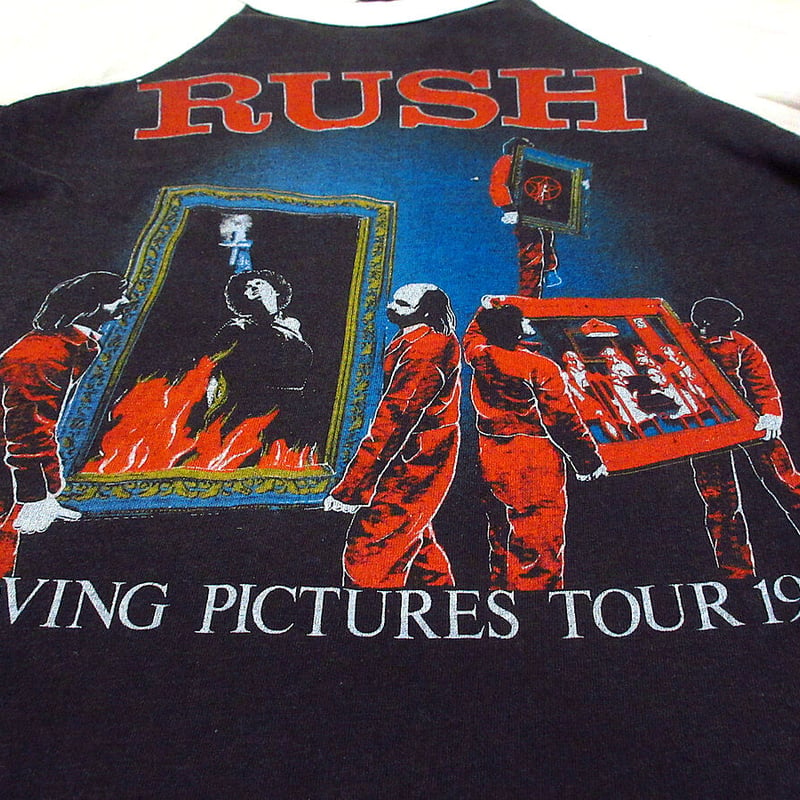 ビンテージ80's○RUSH MOVING PICTURES TOUR 1981ラグランTシャ...