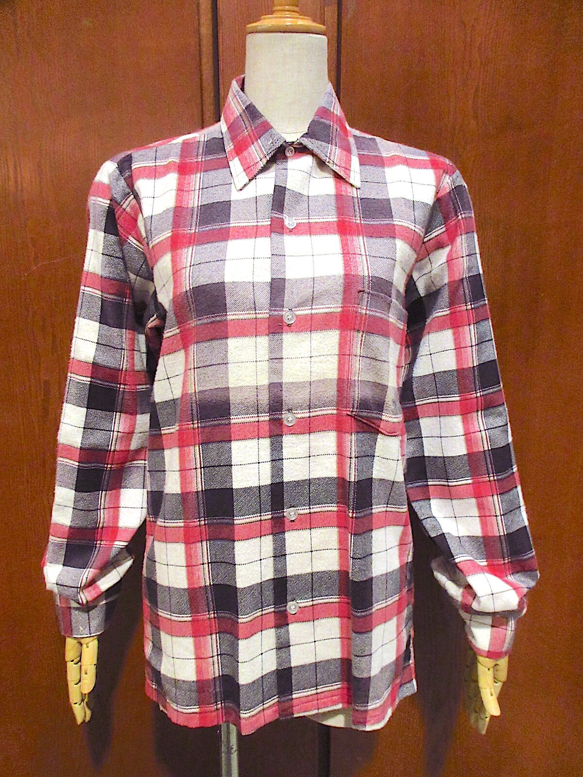 70'sビンテージ古着！アメリカ製 golden key チェック柄 ネルシャツ 72f106b58c4fdf204efd7ec8aeb49d
