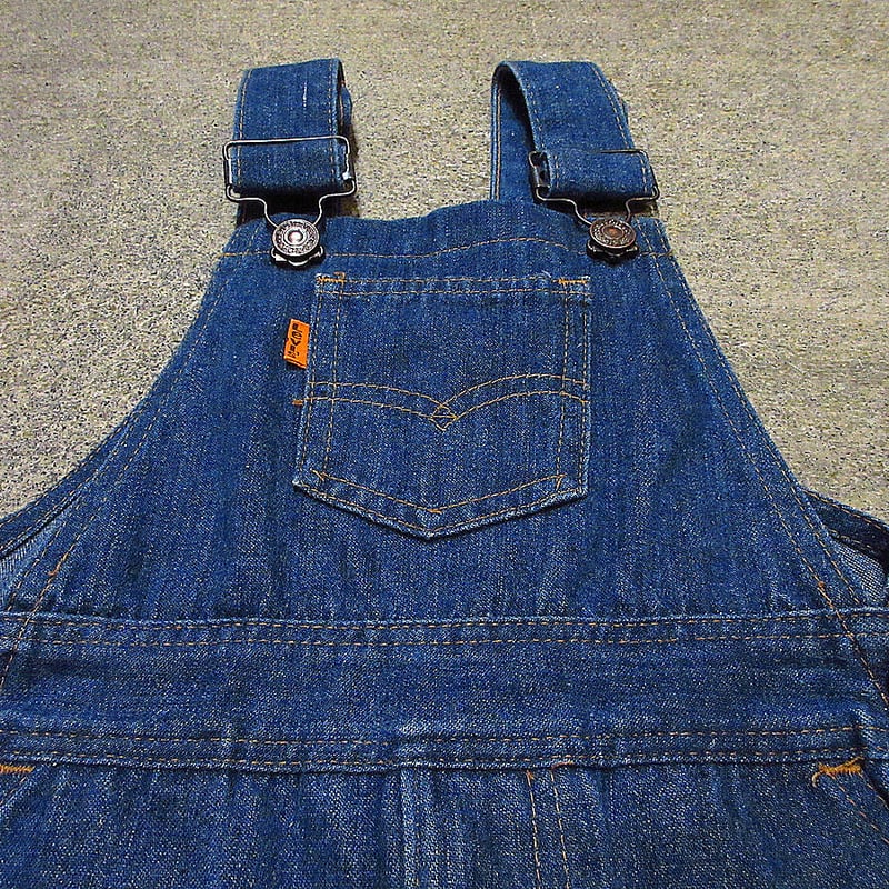 ビンテージ70's○Levi'sキッズデニムオーバーオール○211121k5-k