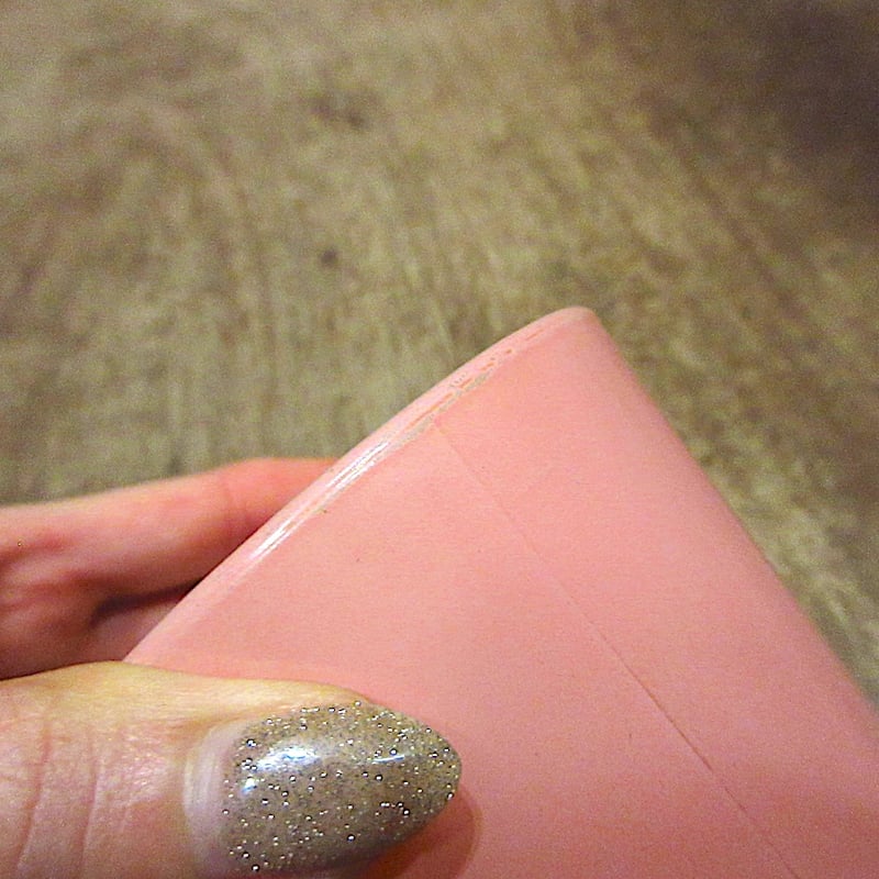 ビンテージ○Fire King Dハンドルマグピンク○260217n6-frk