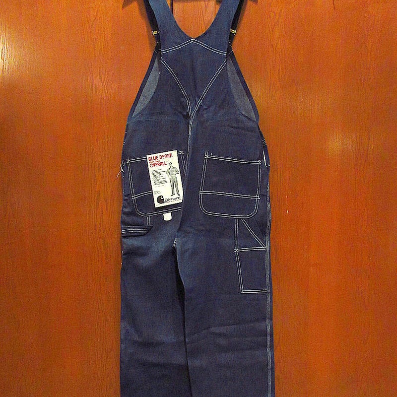 ビンテージ70's○DEADSTOCK CarharttデニムオーバーオールW38 L30○2