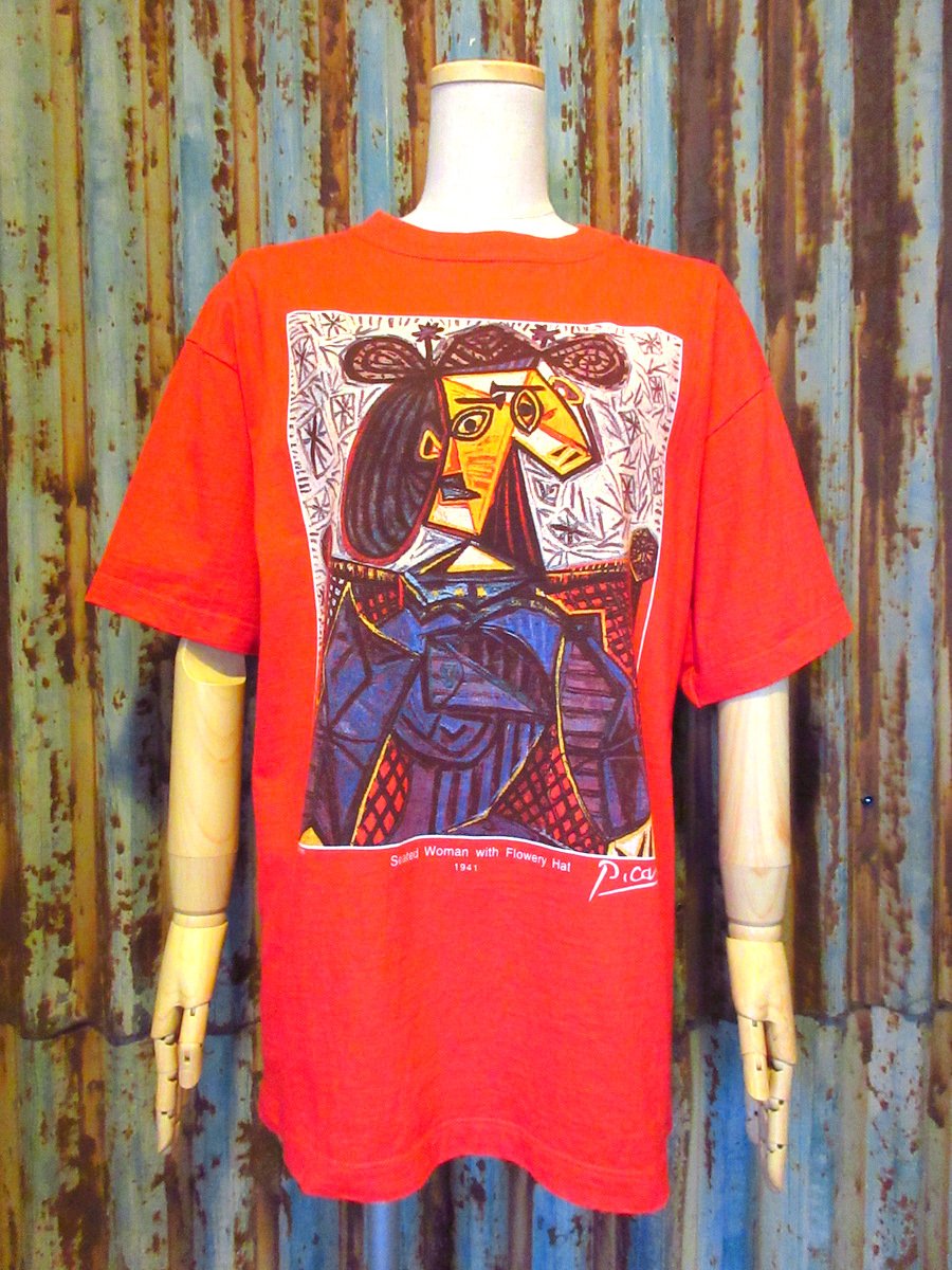 ビンテージ90's○Picasso ''Seated Woman with Flowery H
