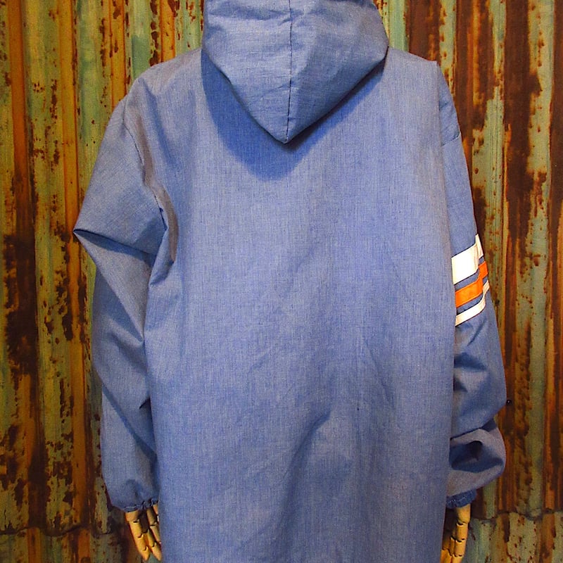 ビンテージ70's○SEARSジップパーカー青size LARGE○250909j6-m-jk