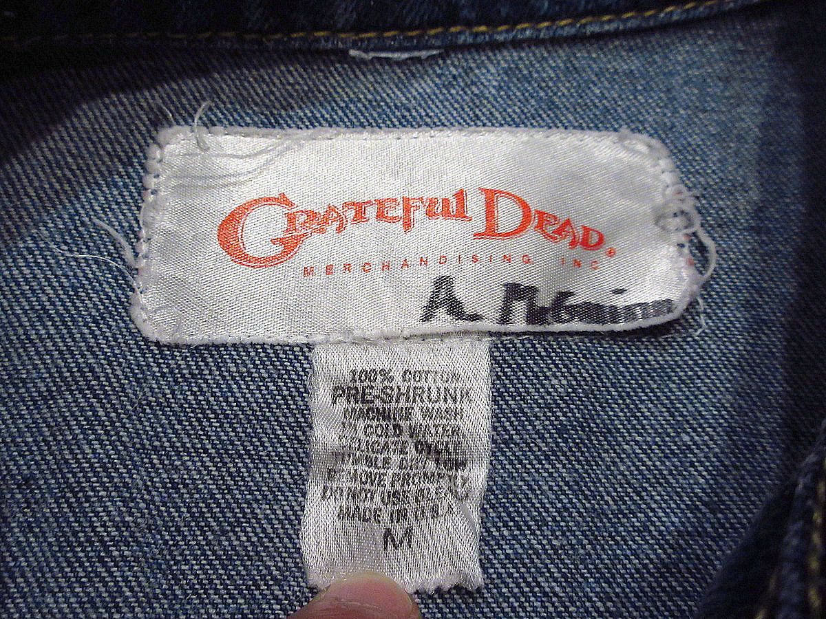 LEVI'S デニムジャケット グレイトフル・デッドワッペン付き Mサイズ LEVI'S デニムジャケット グレイトフル・デッドワッペン付き M