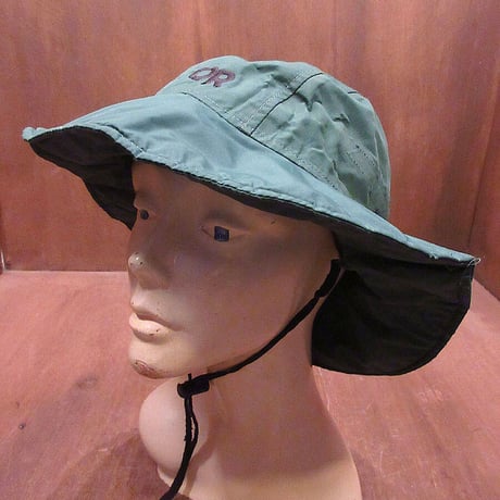 ビンテージ●Outdoor Research GORE-TEXハット緑L●211102i5-m-ht-ot アウトドアリサーチゴアテックスフィッシングブーニー帽子