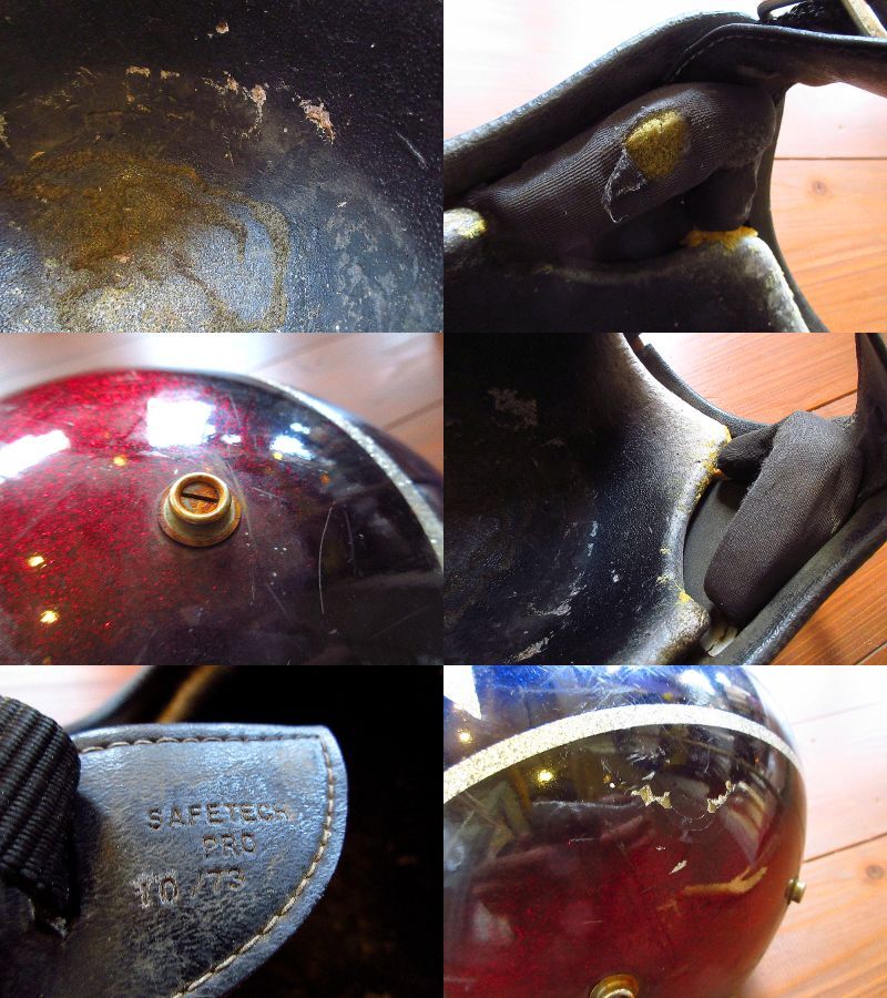 ビンテージ60's70's○星柄ジェットヘルメット○230716j1-hlmt