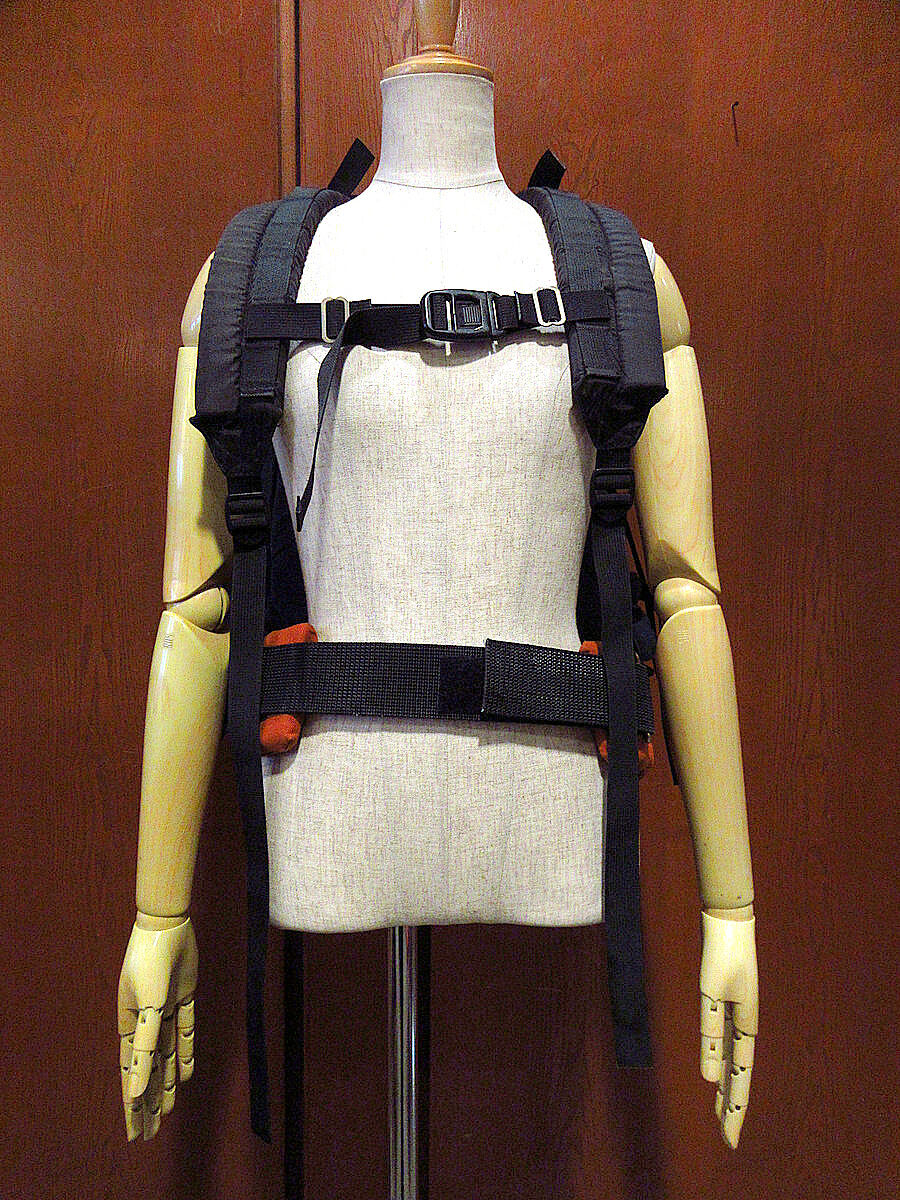 ビンテージ70's80's○THE NORTH FACE茶タグナイロンフレームパック紺