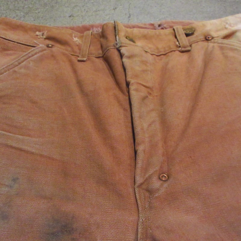 ビンテージ　カーハート　40s　ハート　タグ　裏地無　ペインター　ワーク　パンツ ビンテージ カーハート 40s ハート タグ 裏地無 ペインター ワーク