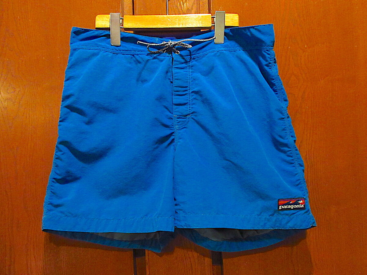 ビンテージ90's○Patagonia波タグスイムショーツ青size 34○220613r8-