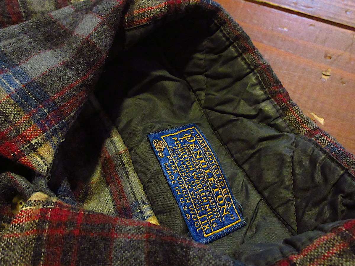 ビンテージ70's80's○PENDLETONチェックウールシャツsize 1X○260219