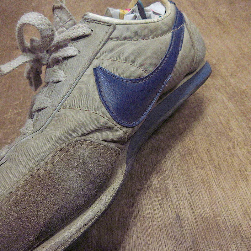 ビンテージ70's○NIKEワッフルレーサーグレー×ネイビーsize 4 1 ビンテージ70's○NIKEワッフルレーサーグレー×ネイビーsize 4 1