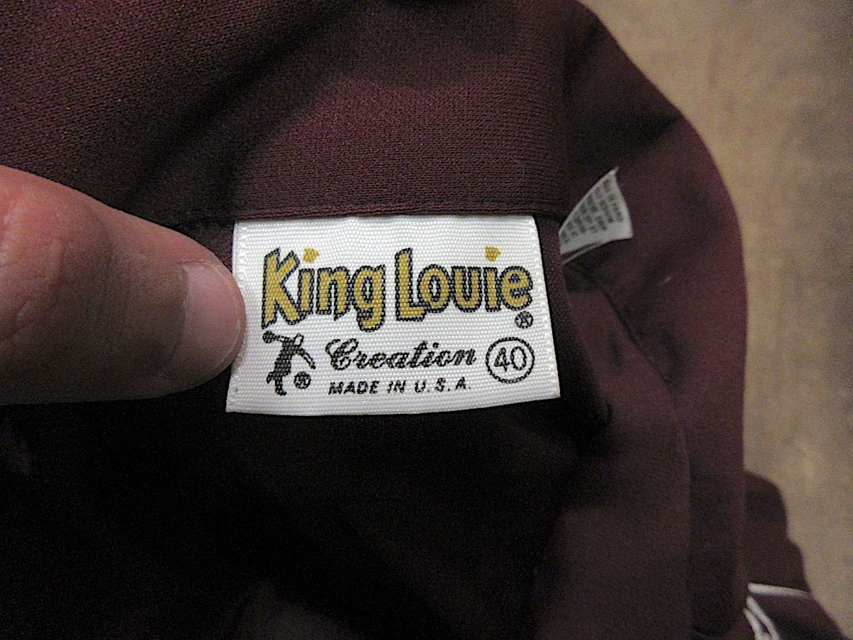 ビンテージ70's○King Louieボウリングシャツバーガンディsize 40