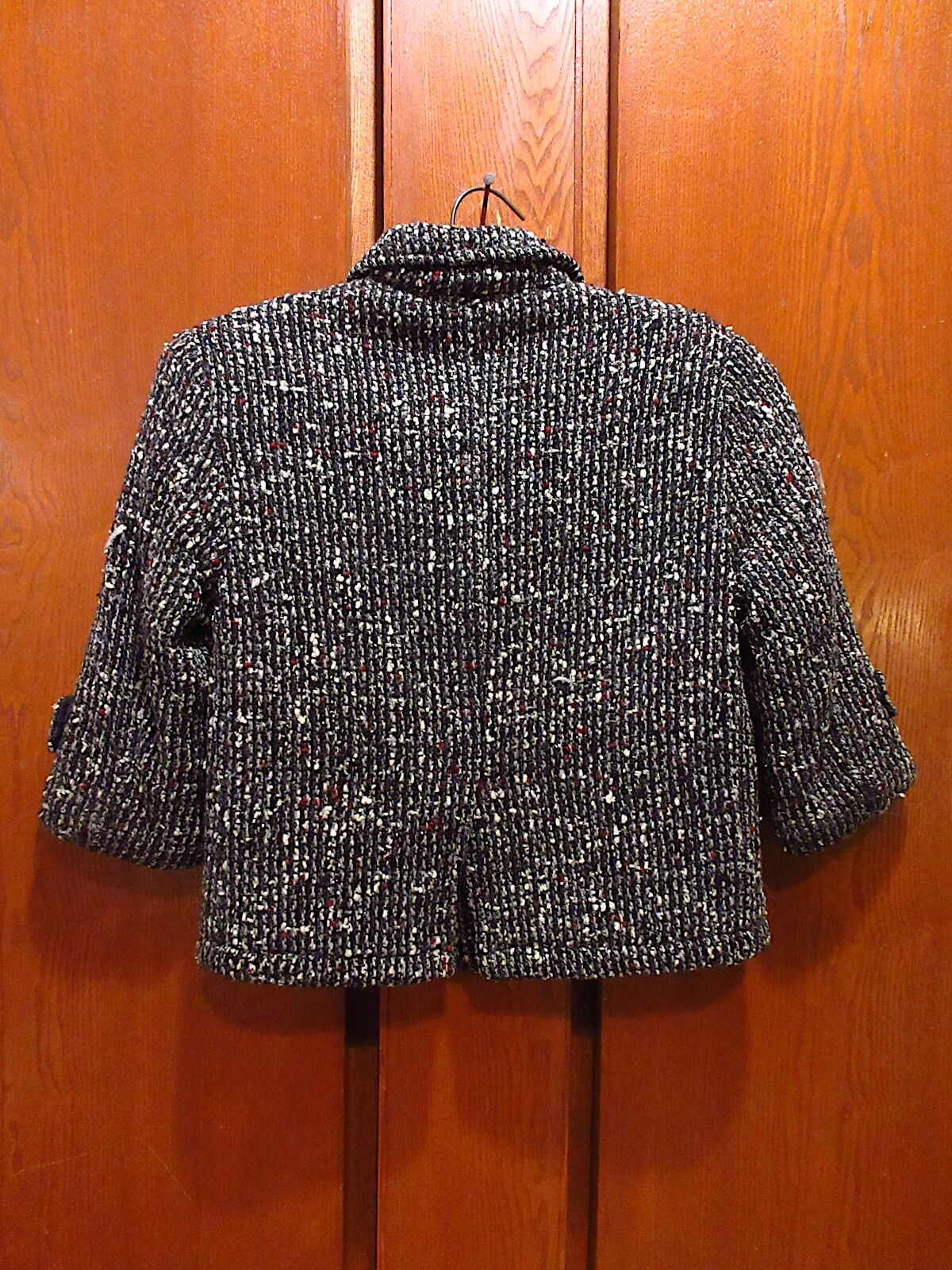 ビンテージ50's○SEARS Boyvilleキッズネップ織りウールコート