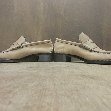 ビンテージ70’s●DEADSTOCKレディースペニーローファー茶size 8 1/2C●250323j6-w-lf-25cm古着1970sデッドストック革靴