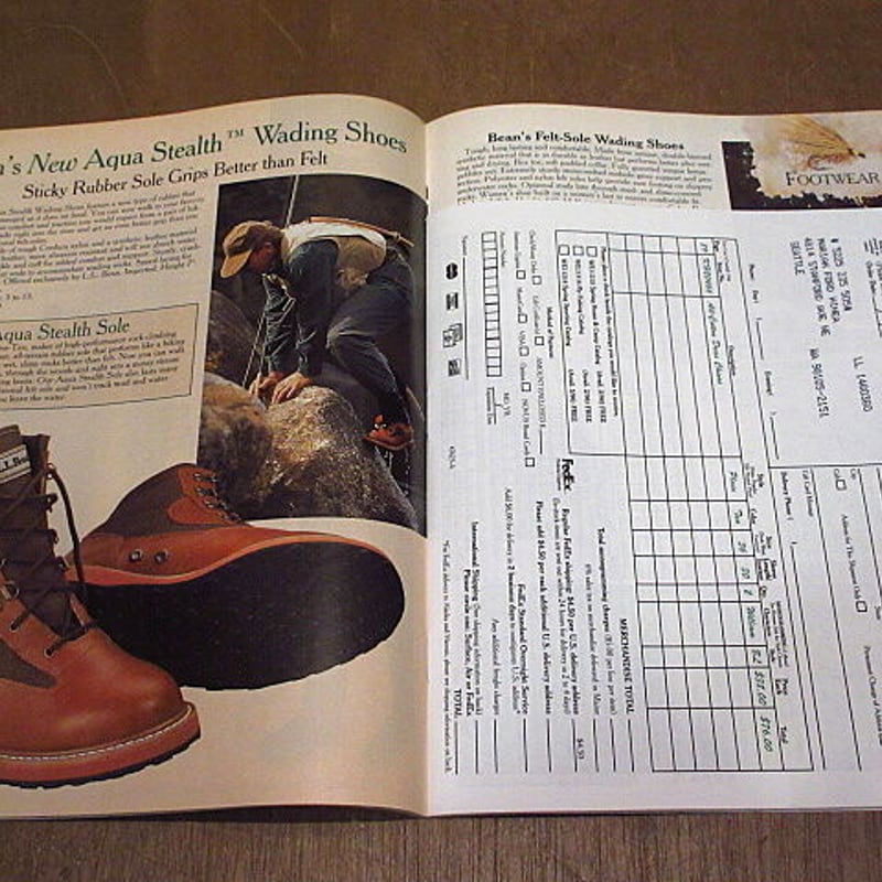 ビンテージ90's○L.L.Bean 1996年フライフィッシングカタログ