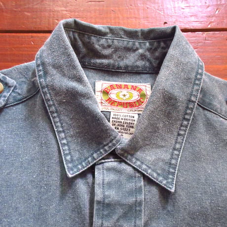 ビンテージ80’s●BANANA REPUBLICコットン長袖シャツsize S●250204b2-m-lssh-otバナナリパブリック1980'sメンズ古着