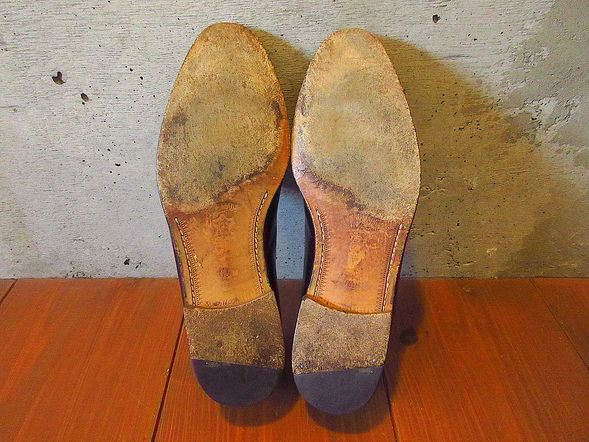 ビンテージ80's90's○Mezlanタッセルローファーワインレッド