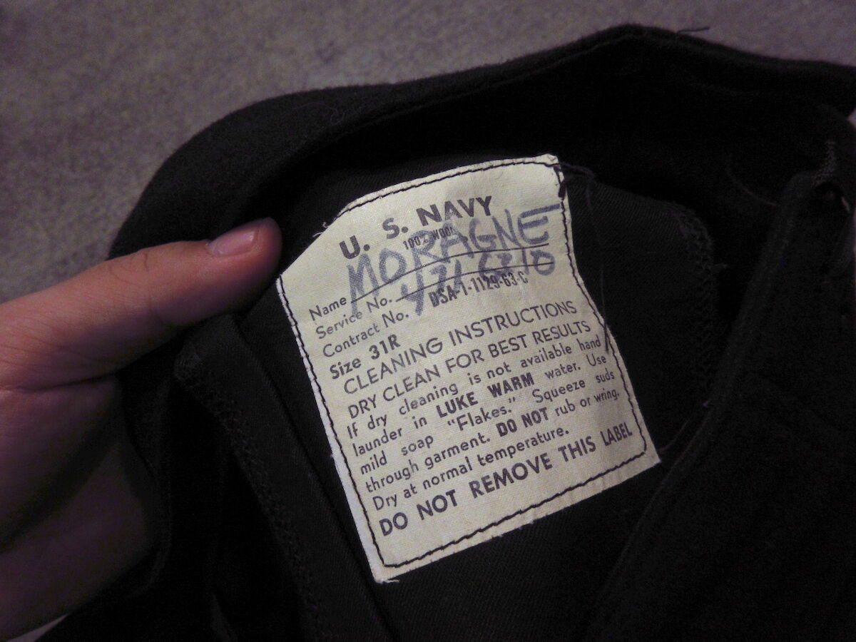 ビンテージ60's○U.S.NAVYウールセーラーパンツ紺実寸W79cm○231021m4-m...