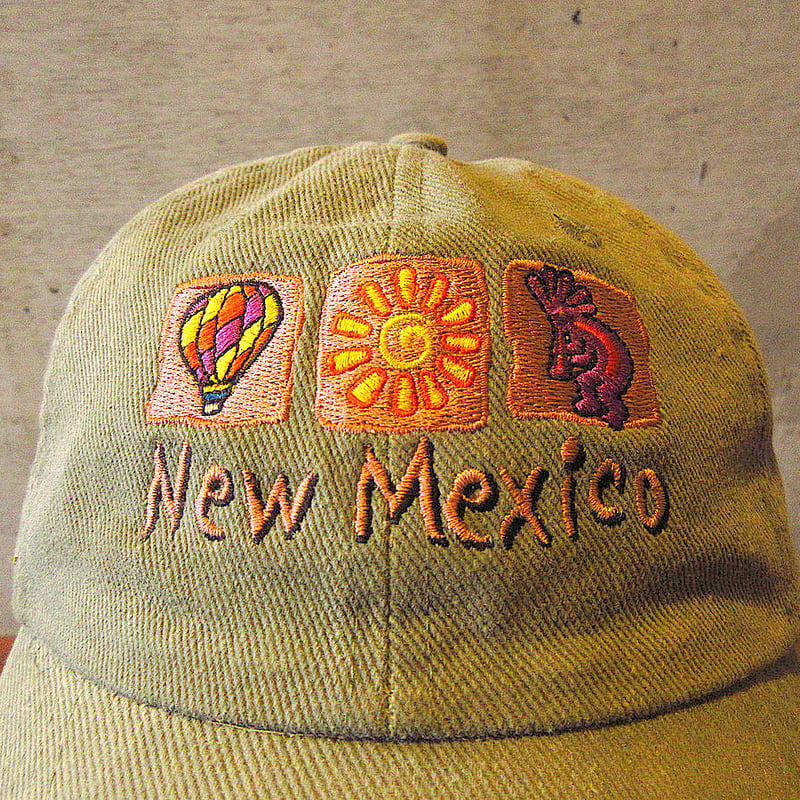 ビンテージ90's○New Mexicoコットン6パネルキャップ○240121j1