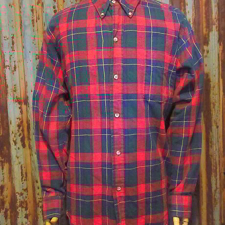 ビンテージ80’s90’s●REIチェックコットンシャツsize L●250217j3-m-lssh-nl古着1980s1990sアウトドア