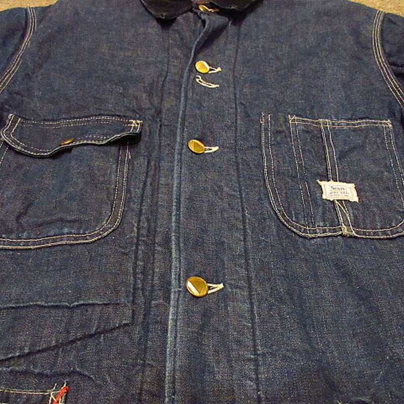 ビンテージ60's○Sears裏地ブランケットデニムカバーオール