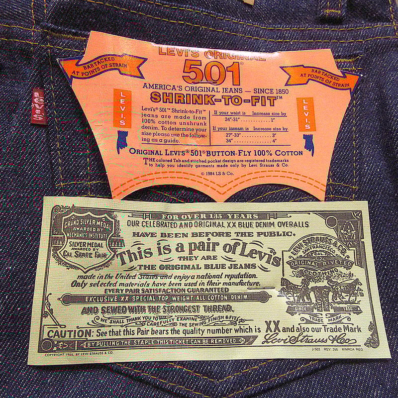 ビンテージ80's○DEADSTOCK Levi's 701表記W29 L31○240225k