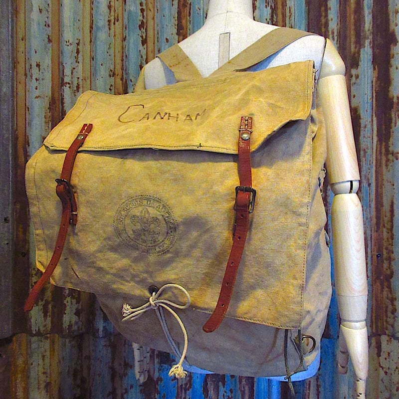 ビンテージ40's50's○BOY SCOUT OF AMERICAキャンバスバック