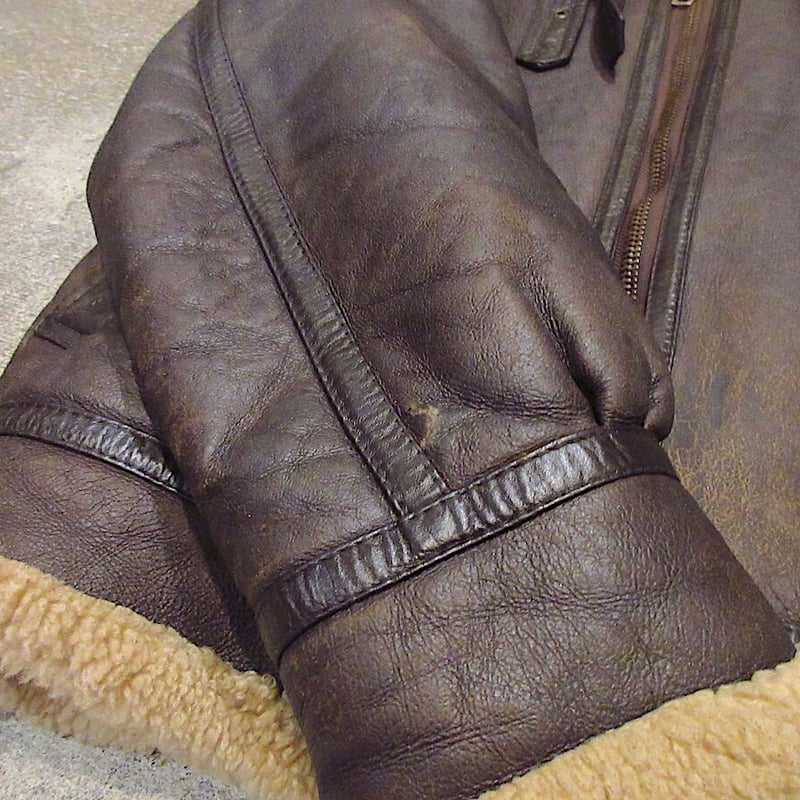 ビンテージ　TERRALAM B-3タイプジャケット　古着レザージャケット ビンテージTERRALAM B-3タイプジャケット古着レザージャケット
