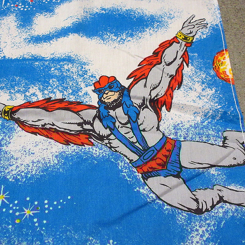 ビンテージ70's○マスターズ・オブ・ユニバースベッドシーツsize約