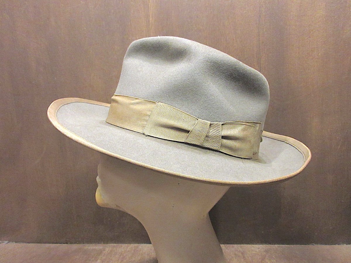 ビンテージ40's○HARDEMANフェドラハットsize 7 1/8○251023z2-m-